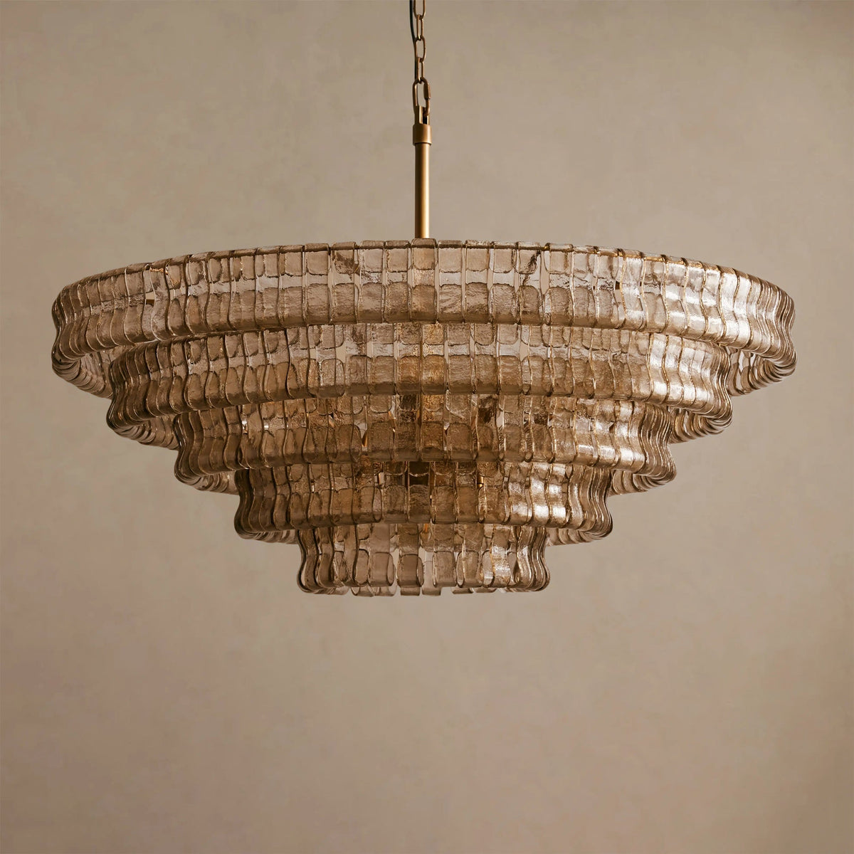 Candeeiro de teto de lustre redondo Venetia