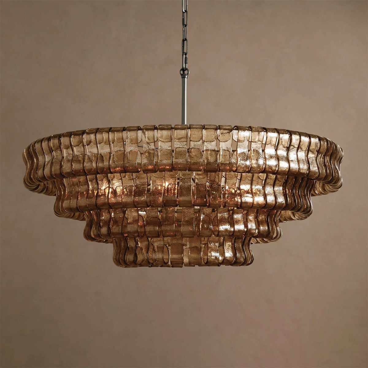Candeeiro de teto de lustre redondo Venetia