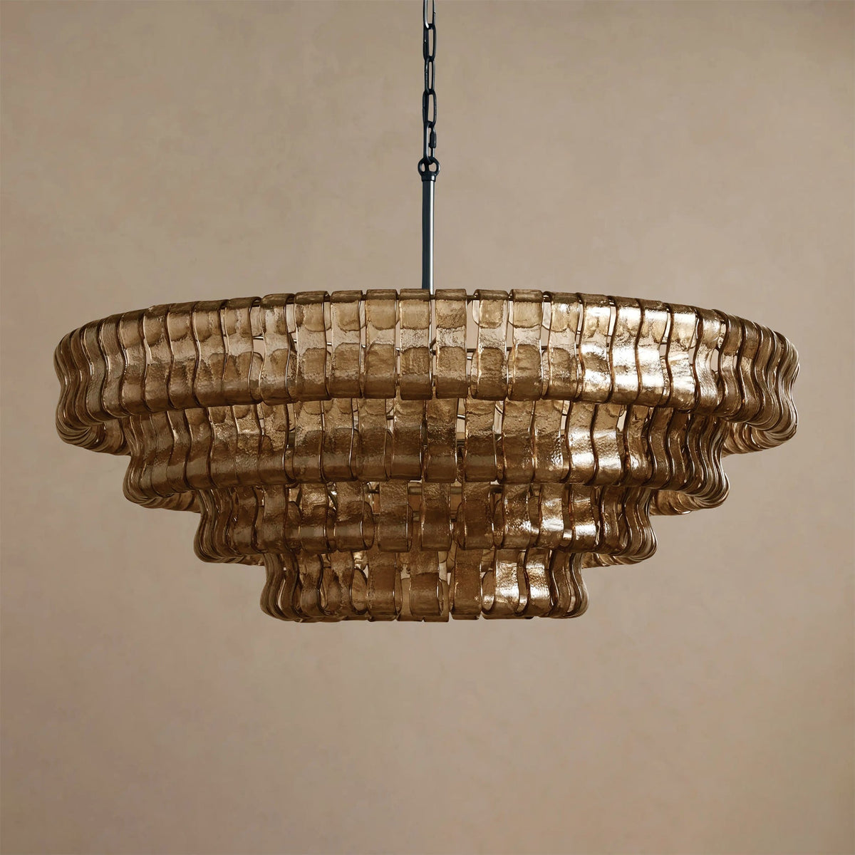 Candeeiro de teto de lustre redondo Venetia