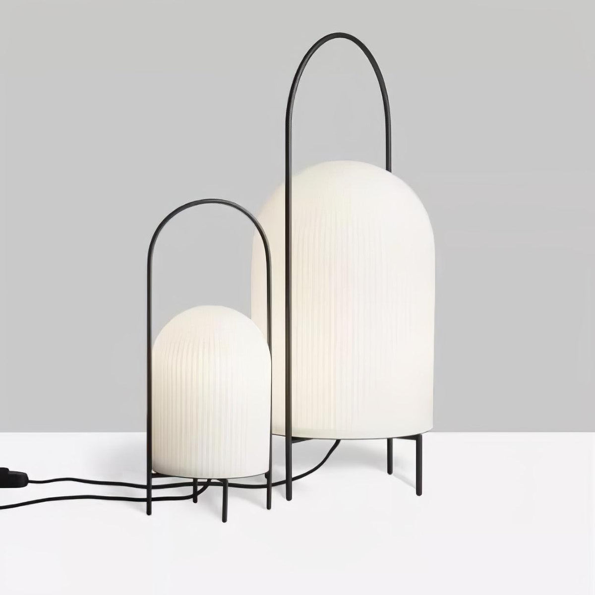 Firaie minimalistisk bordlampe i glas