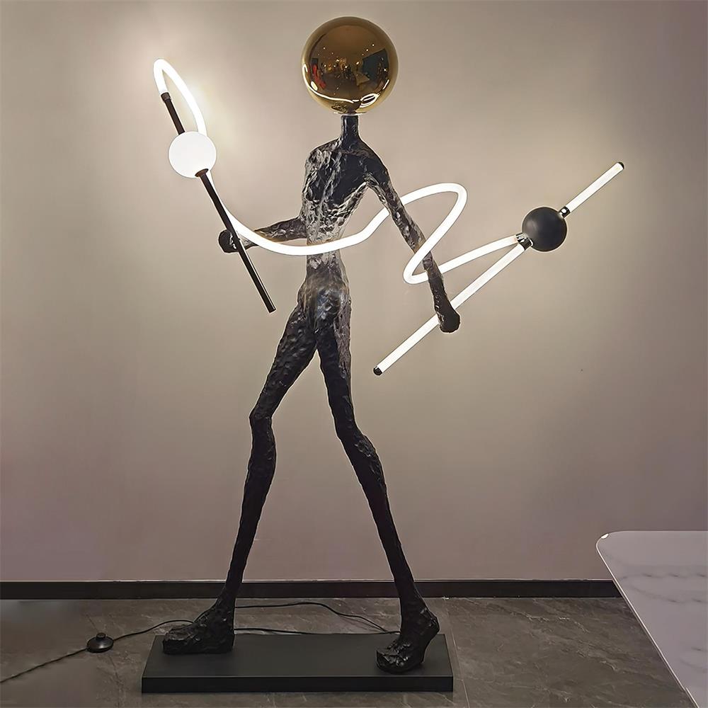 Pulse-skulpturgulvlampe