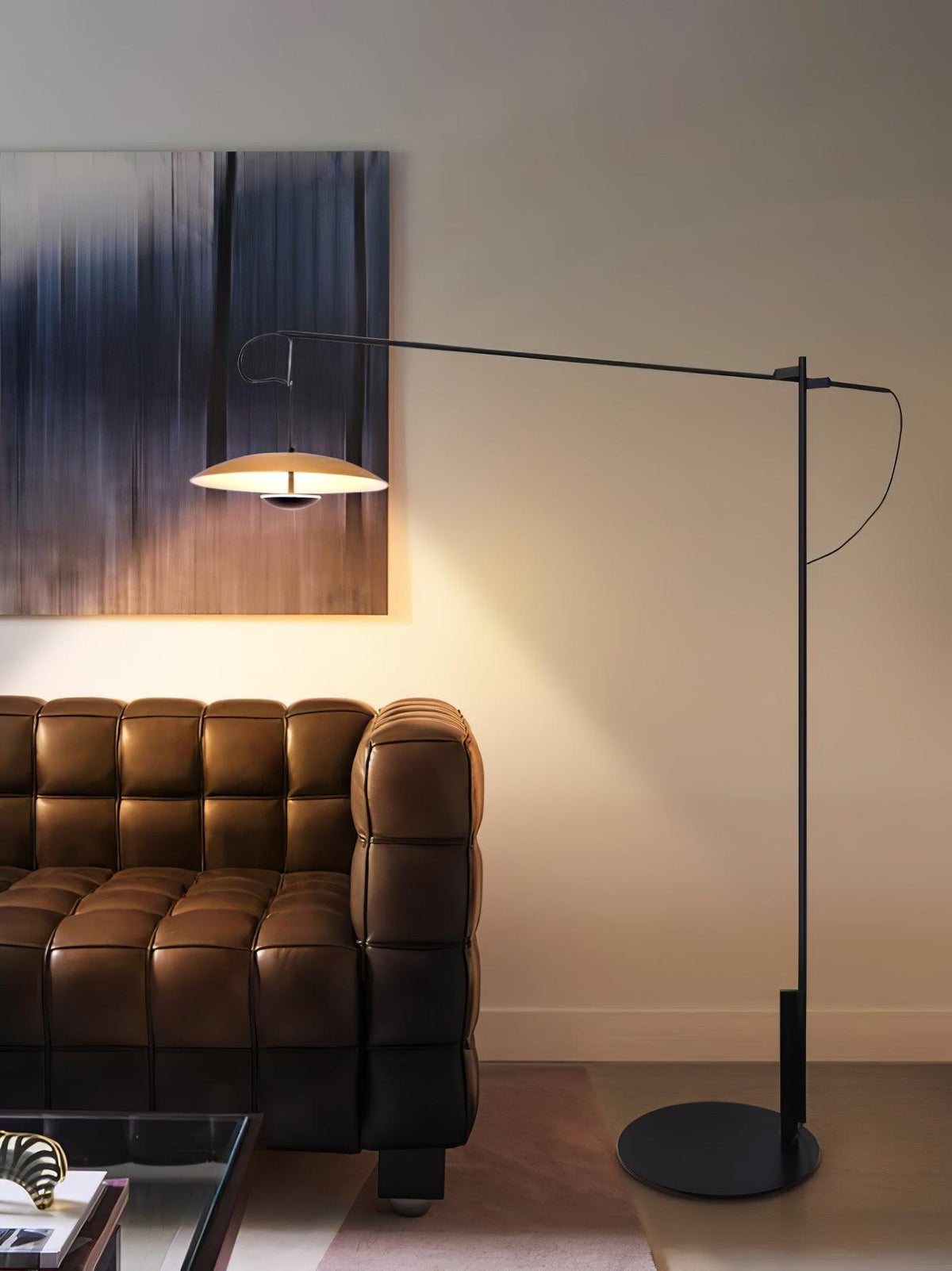 Ferinira minimalistisk golvlampa i aluminium