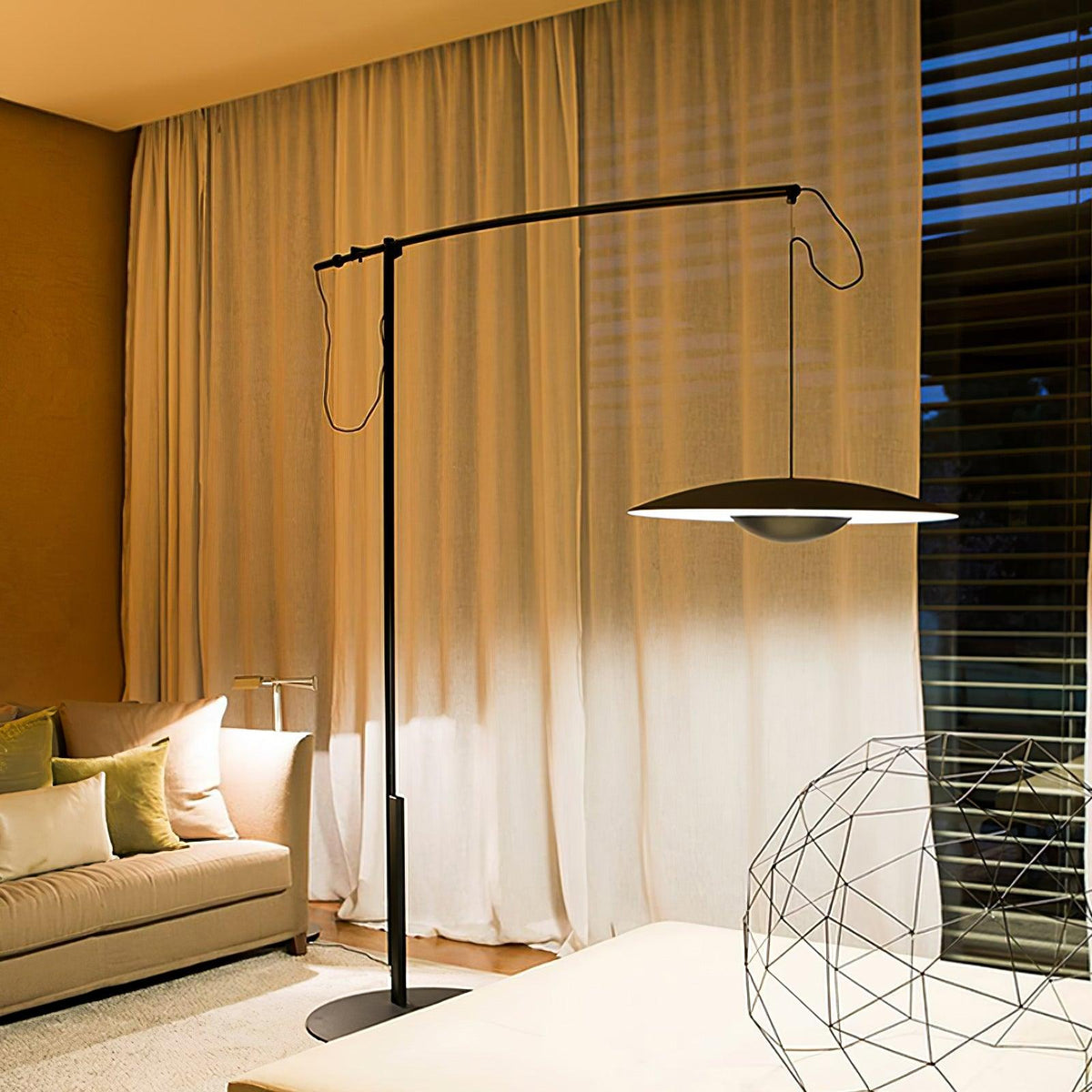 Ferinira minimalistisk golvlampa i aluminium