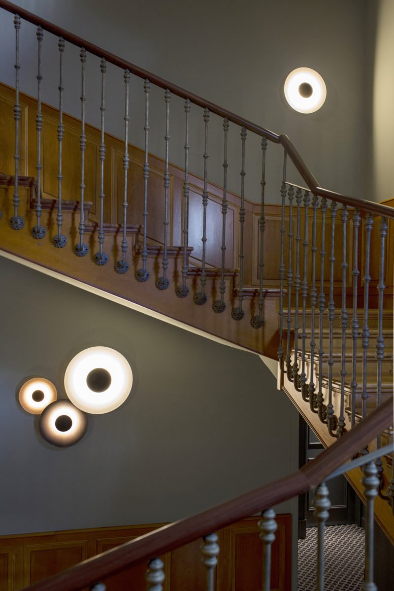 Ginger modern minimalistisk rund vägglampa