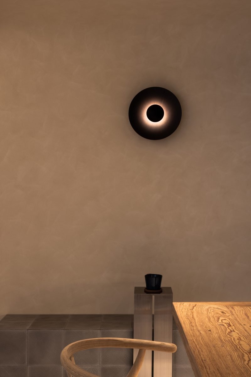 Ginger modern minimalistisk rund vägglampa