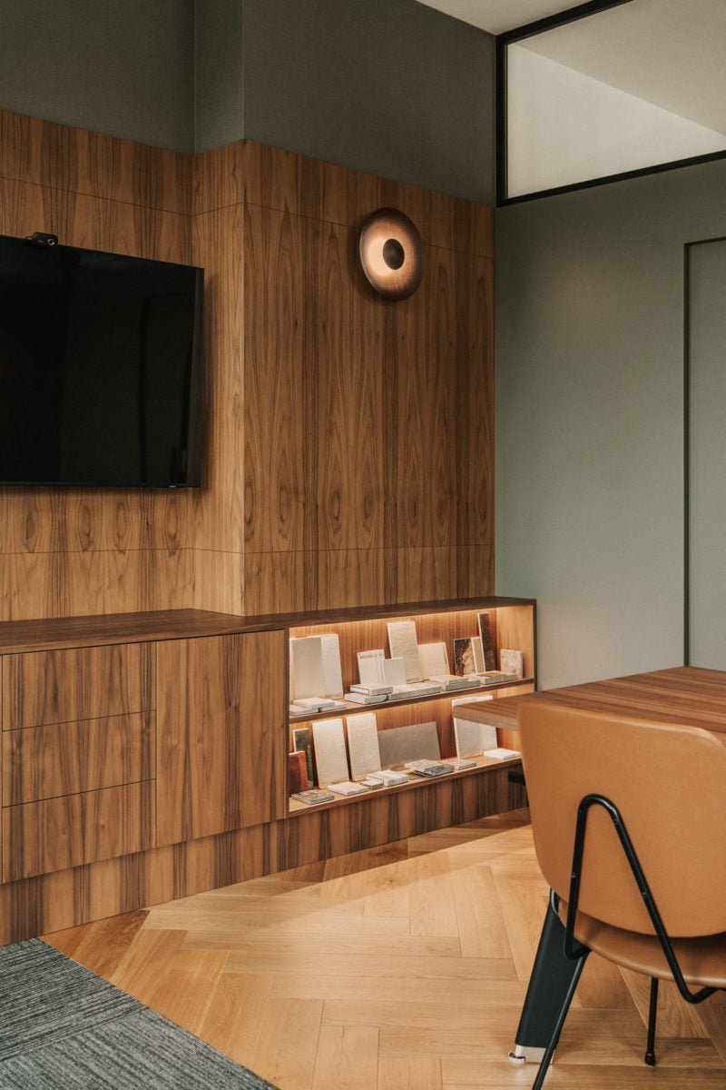 Ginger modern minimalistisk rund vägglampa