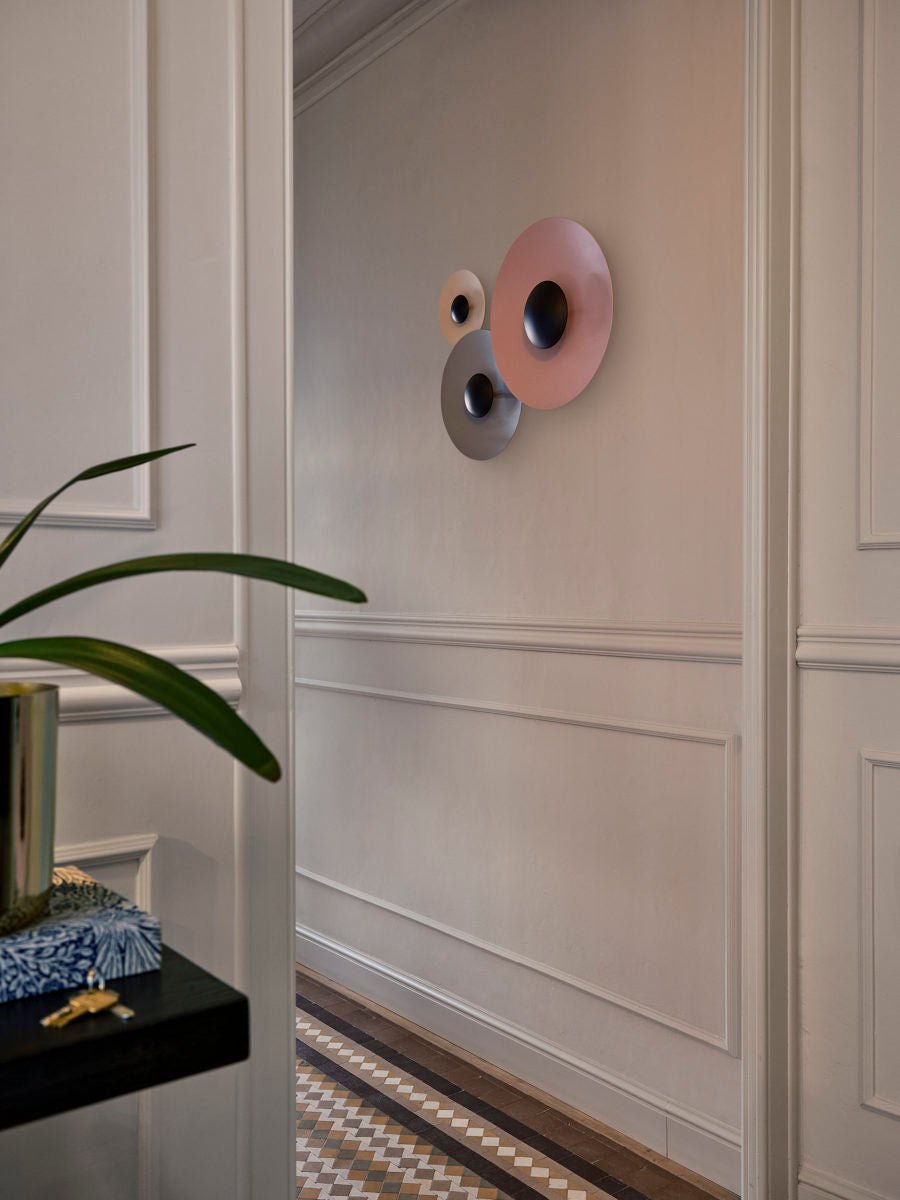 Ginger modern minimalistisk rund vägglampa
