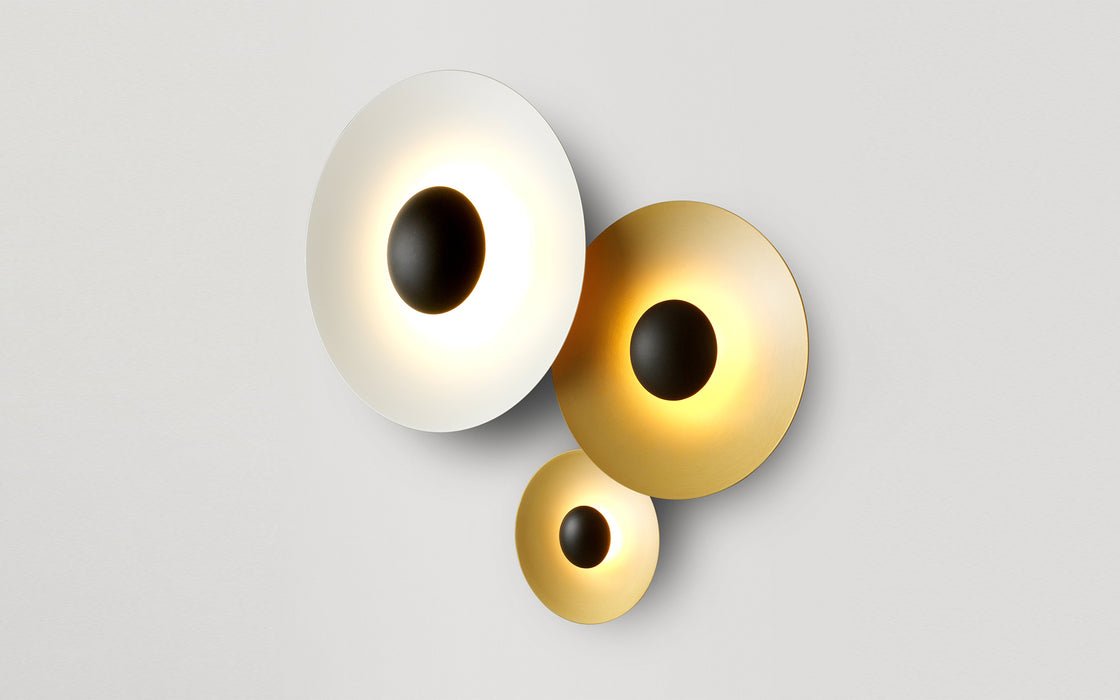 Ginger modern minimalistisk rund vägglampa