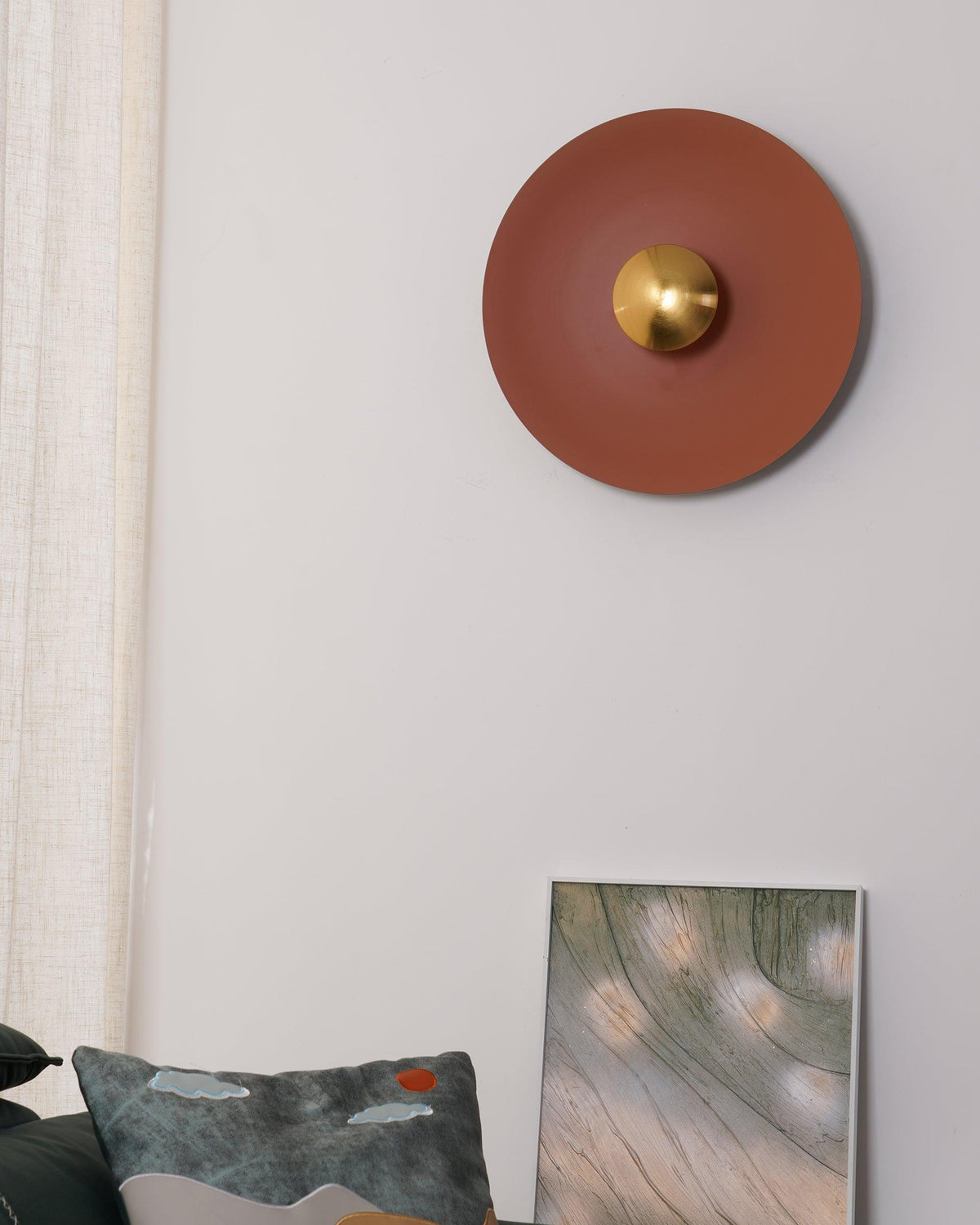 Erlirora enkel vägglampa med mjukt sken, plug-in