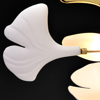 Olivia Design LED Pendellampa Ginkgo Keramiskt Vit Vardagsrum/Matsal/Sovrum