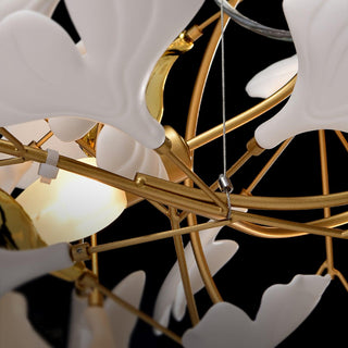 Olivia Design LED Pendellampa Ginkgo Keramiskt Vit Vardagsrum/Matsal/Sovrum