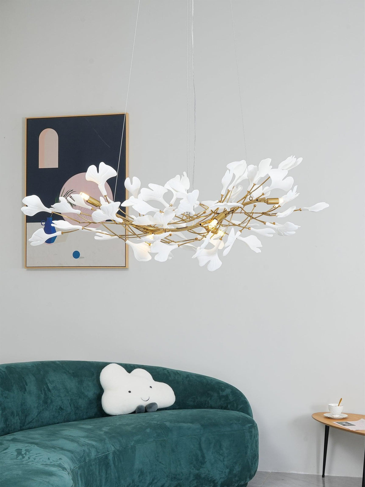 Cereian Chandelier Ceramic Gingko Petal