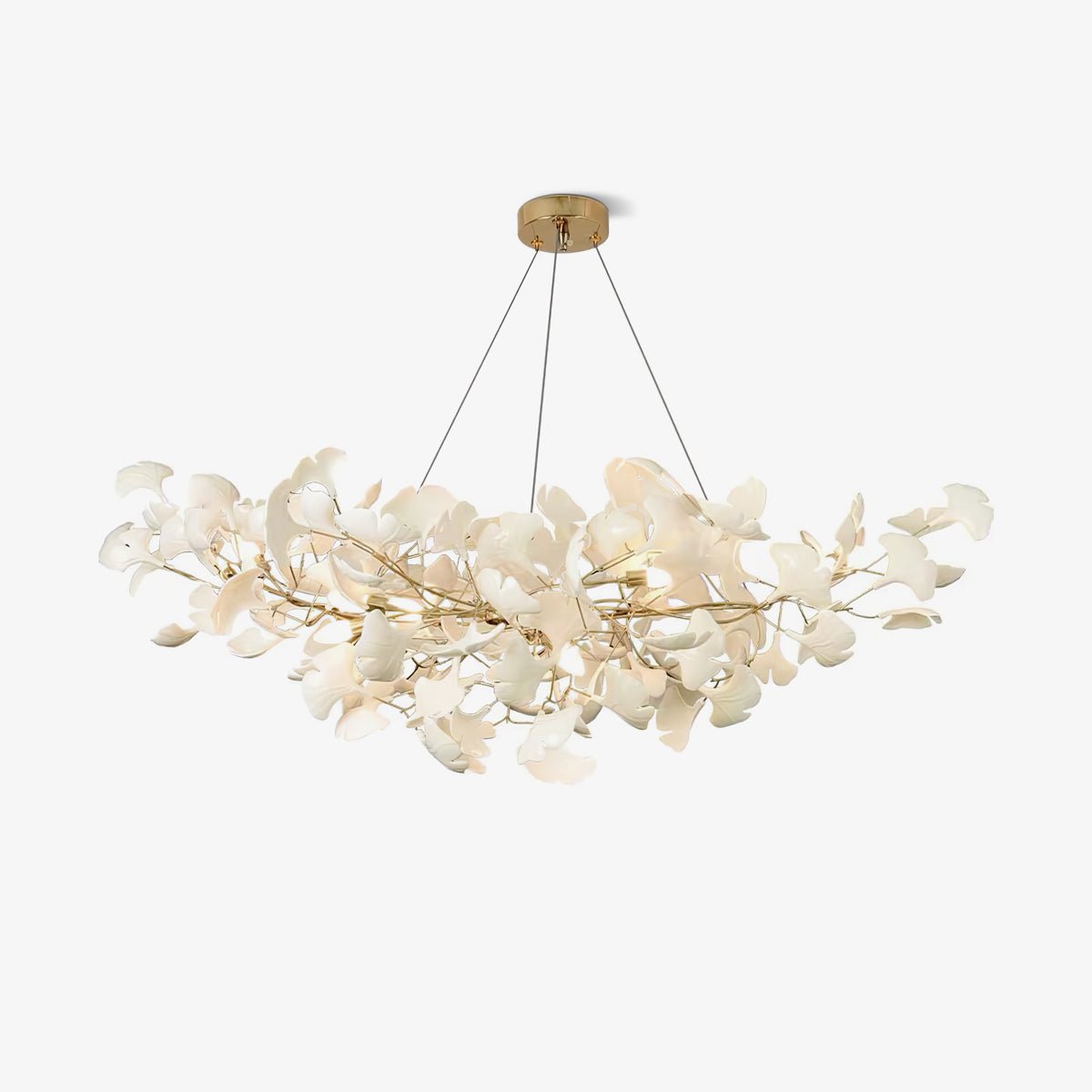 Cereian Chandelier Ceramic Gingko Petal