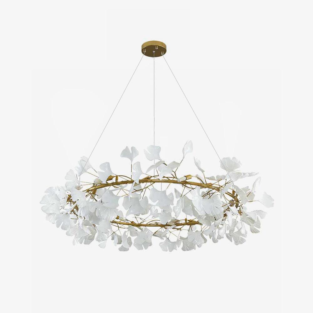 Orelalella ljósakróna með gingko-LED-grein