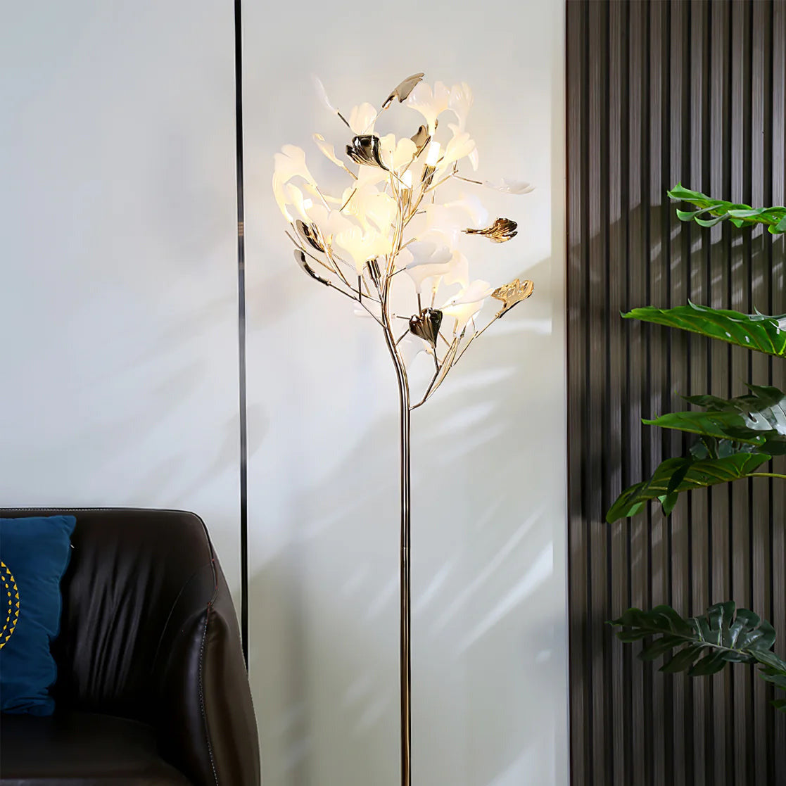 Ella Floor Lamp Gingko Ceramics