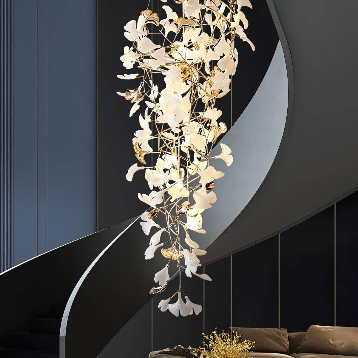 Claire luksus-gingko-lysekrone