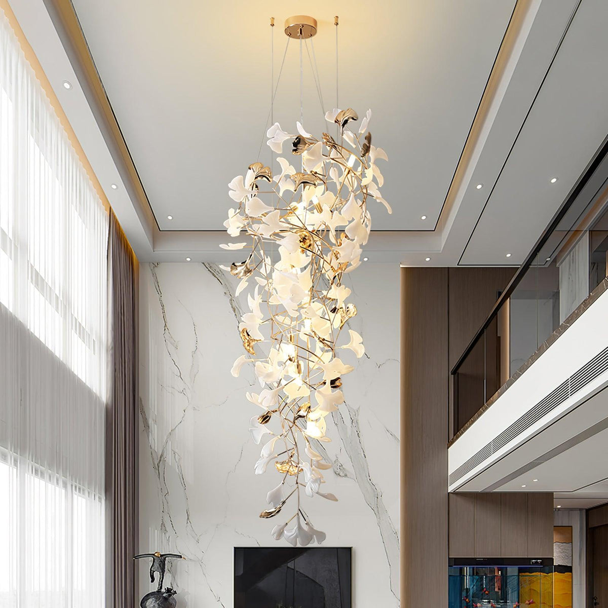 Claire luksus-gingko-lysekrone