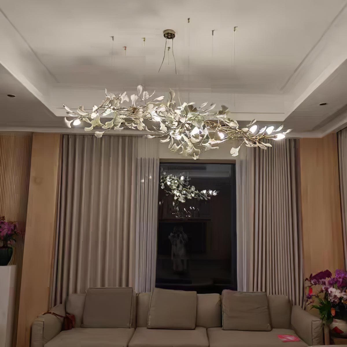 Cereian Chandelier Ceramic Gingko Petal