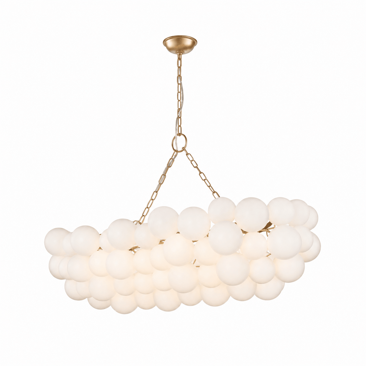 Lustre Velly com bolhas de bolas de vidro