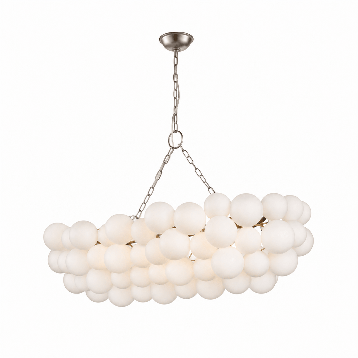 Lustre Velly com bolhas de bolas de vidro