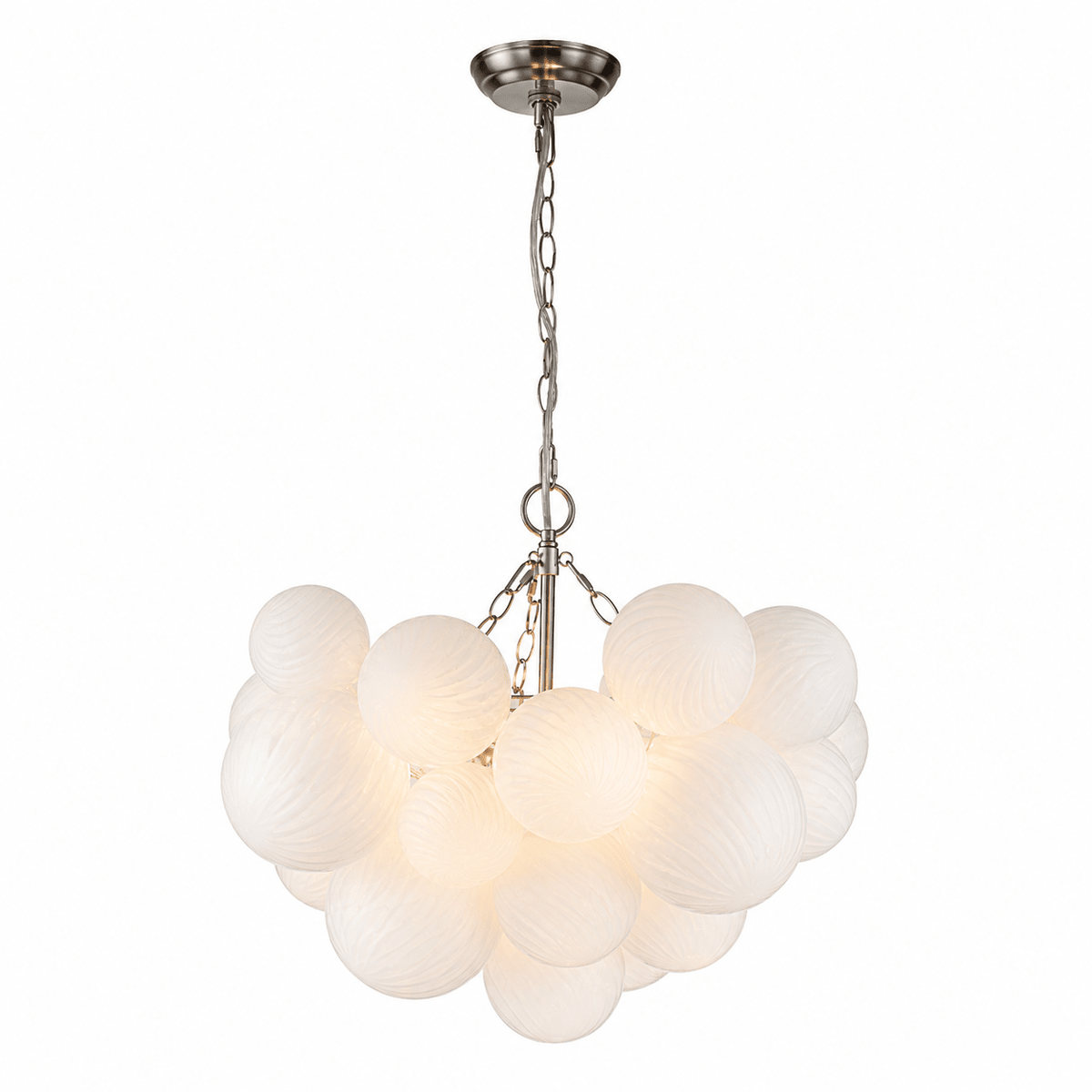Lustre Velly com bolhas de bolas de vidro