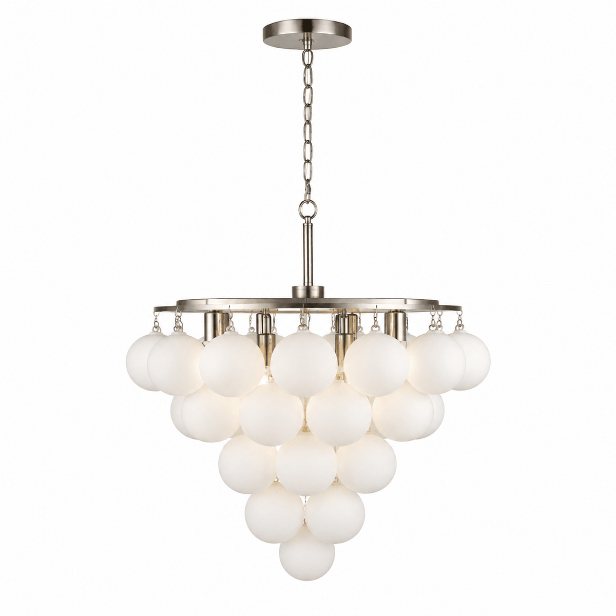 Lustre Velly com bolhas de bolas de vidro