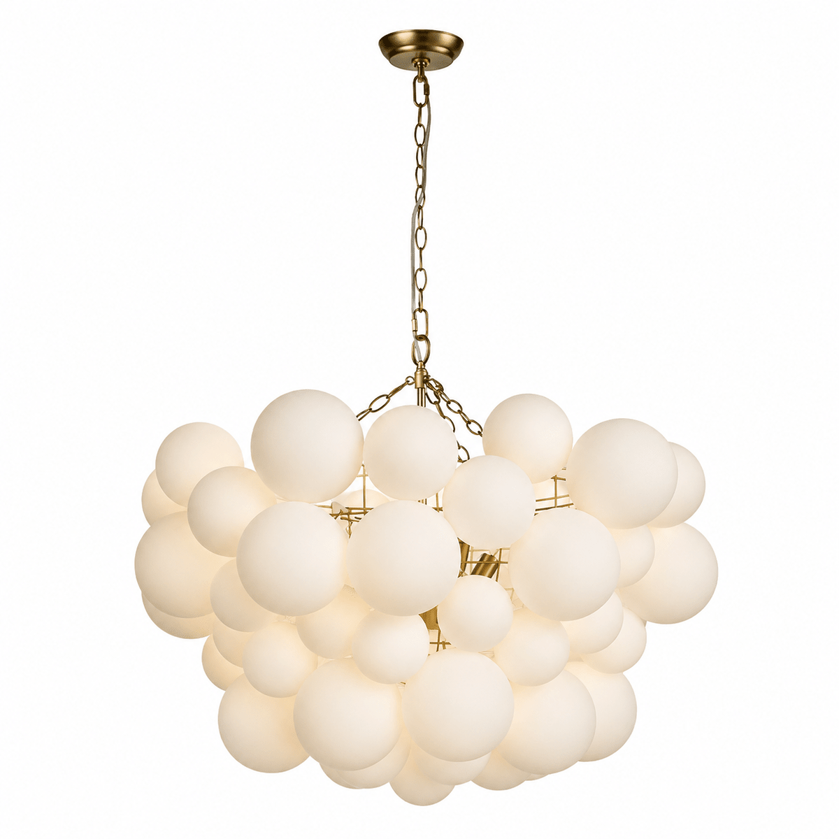 Lustre Velly com bolhas de bolas de vidro