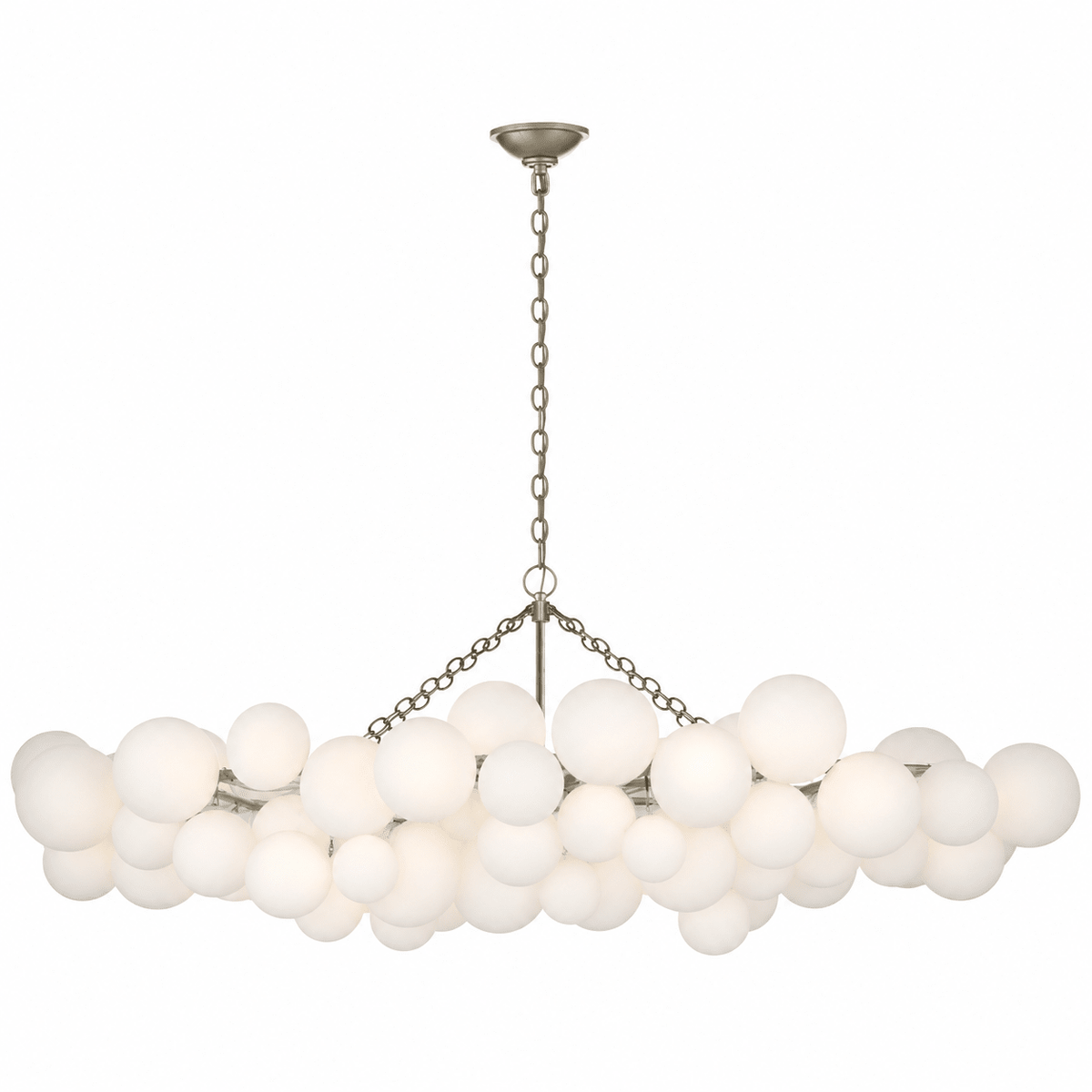 Lustre Velly com bolhas de bolas de vidro