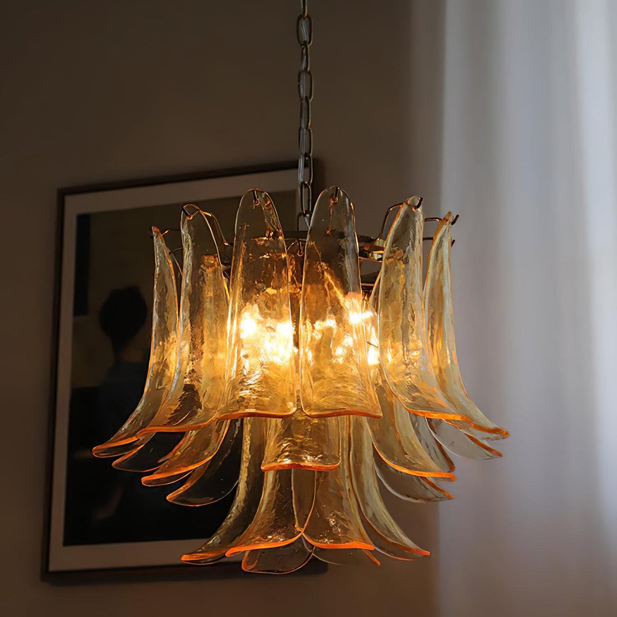 Glyra Amber Bloom ljósakróna