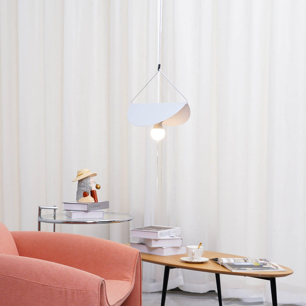 Candeeiro suspenso artístico premium Glider Halten