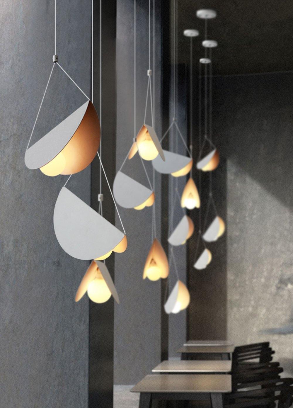 Candeeiro suspenso artístico premium Glider Halten