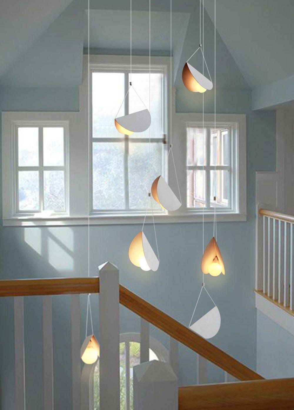 Candeeiro suspenso artístico premium Glider Halten