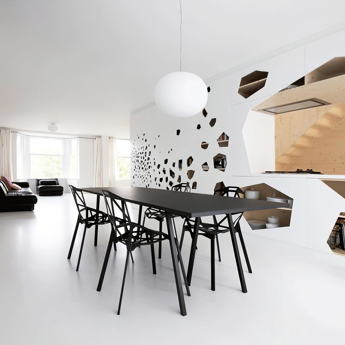 Gysta modern pendellampa i glas