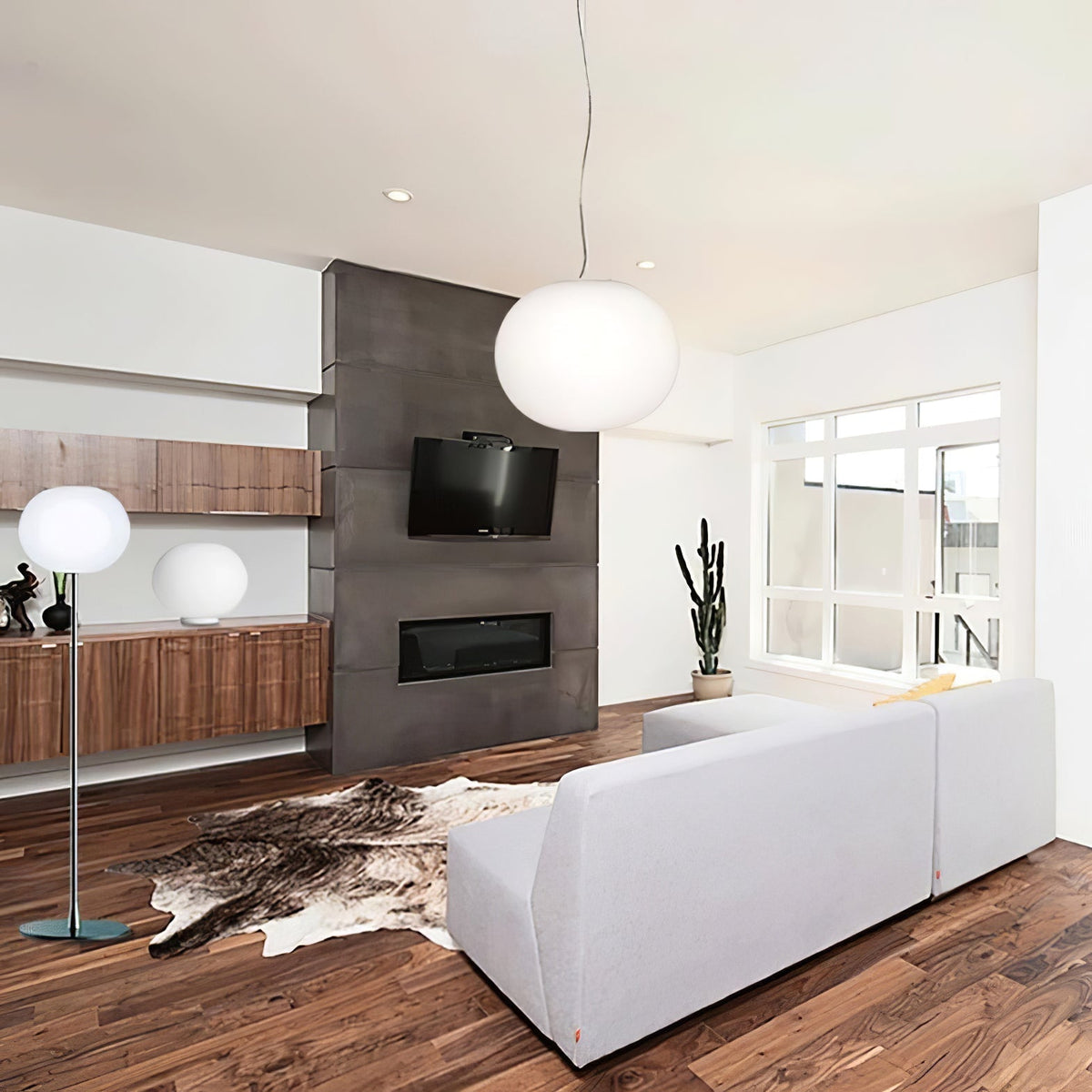 Gysta modern pendellampa i glas