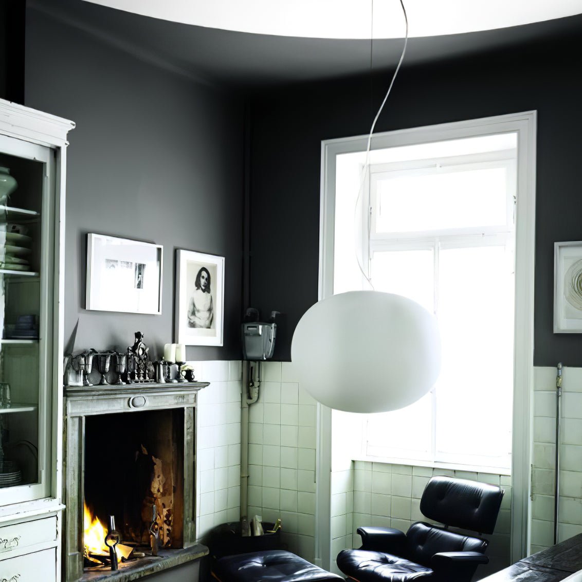 Gysta modern pendellampa i glas