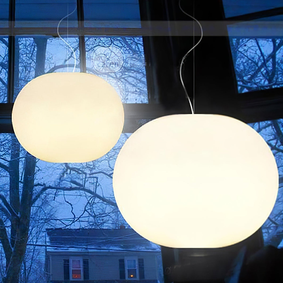 Gysta modern pendellampa i glas