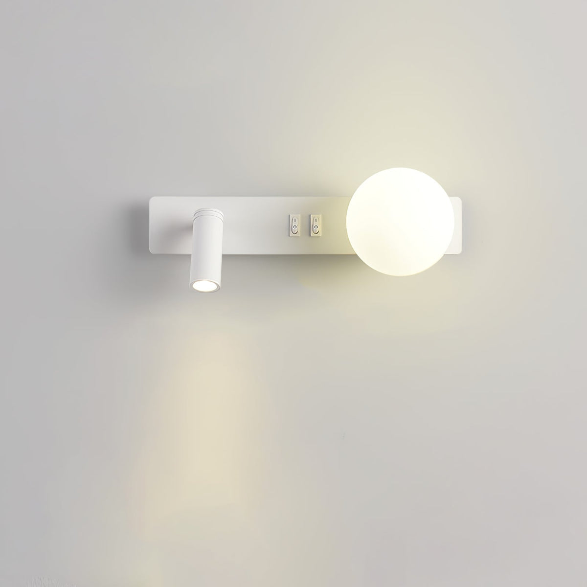 Candeeiro de parede moderno minimalista fino em vidro Thalior