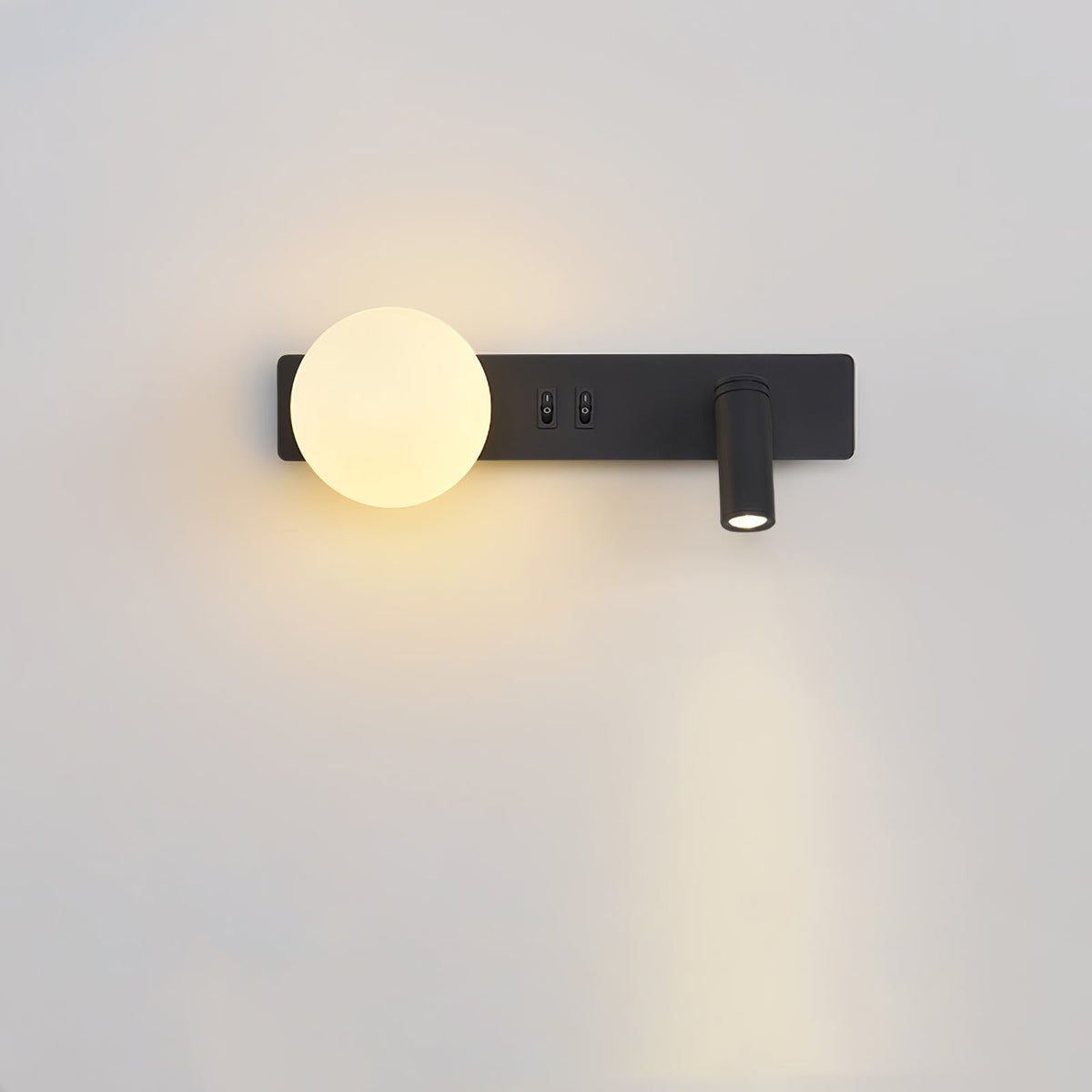 Candeeiro de parede moderno minimalista fino em vidro Thalior
