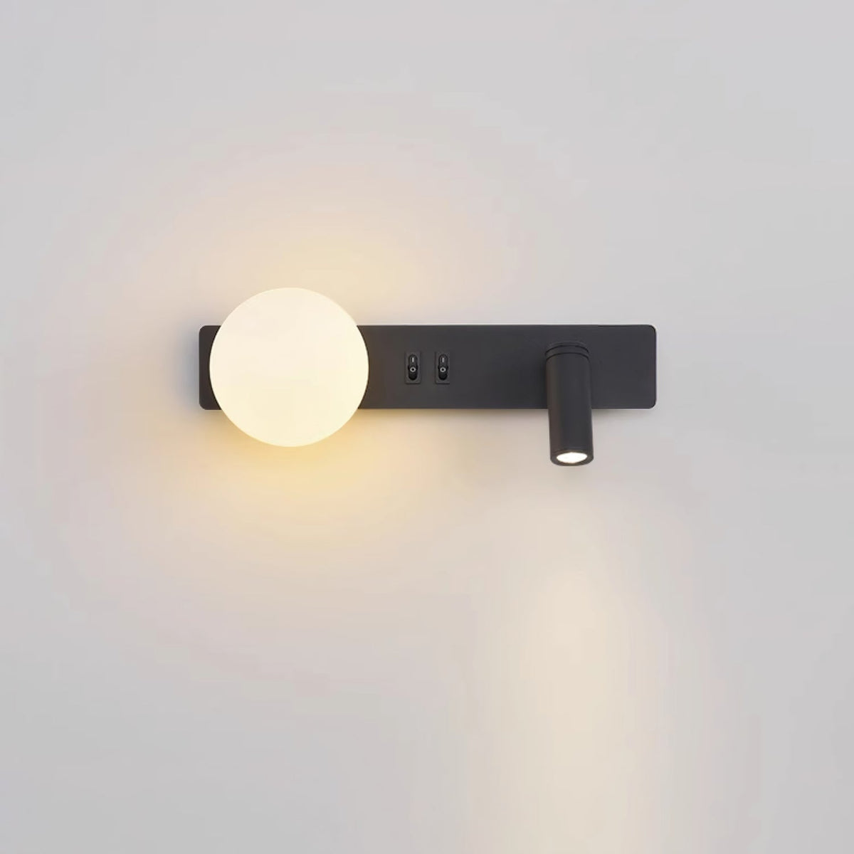 Candeeiro de parede moderno minimalista fino em vidro Thalior