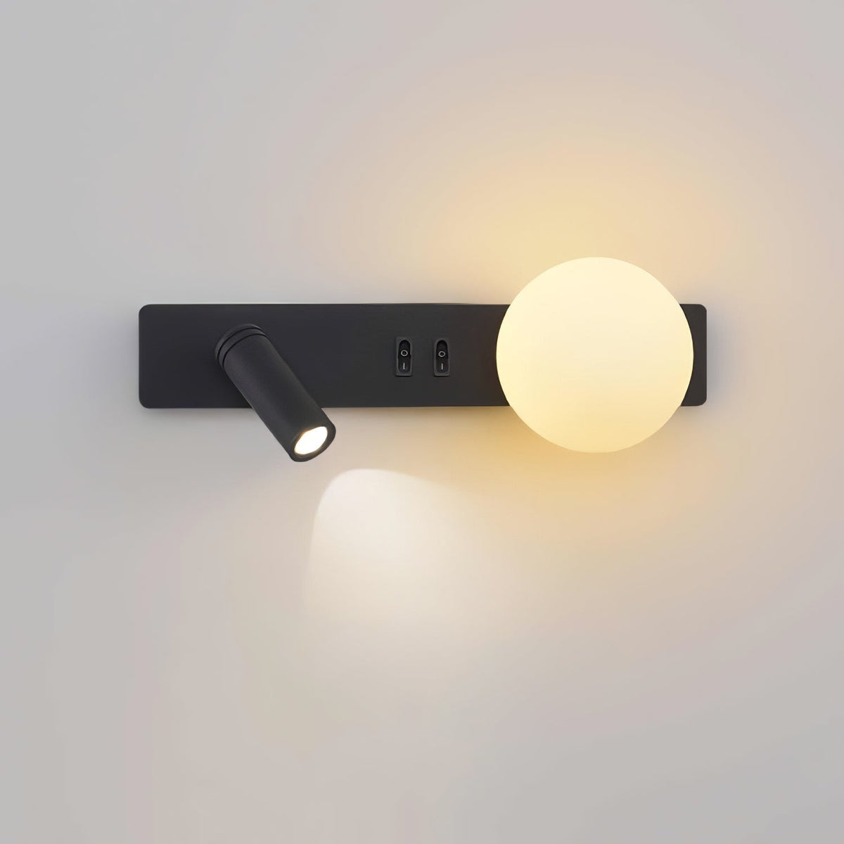 Candeeiro de parede moderno minimalista fino em vidro Thalior