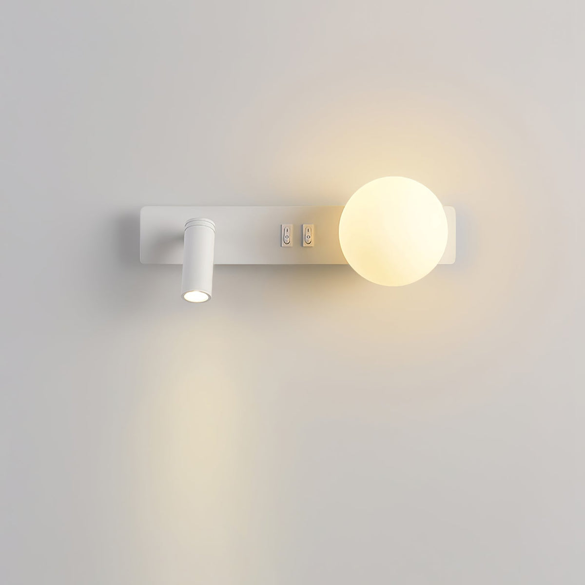Candeeiro de parede moderno minimalista fino em vidro Thalior