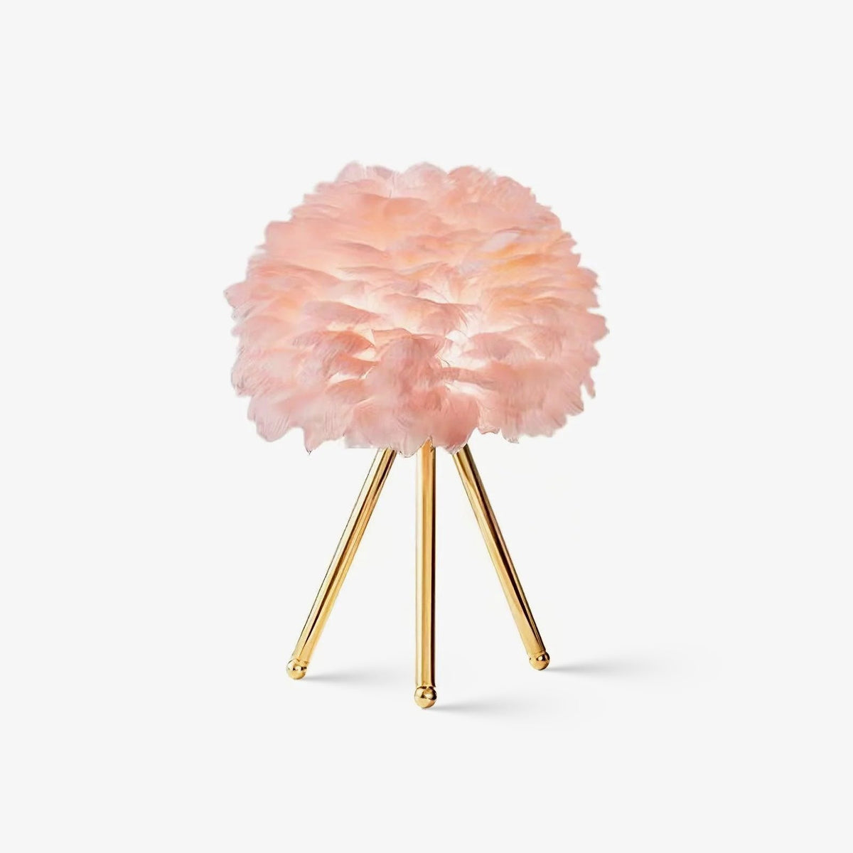 Candeeiro de mesa feminino Nilo com penas