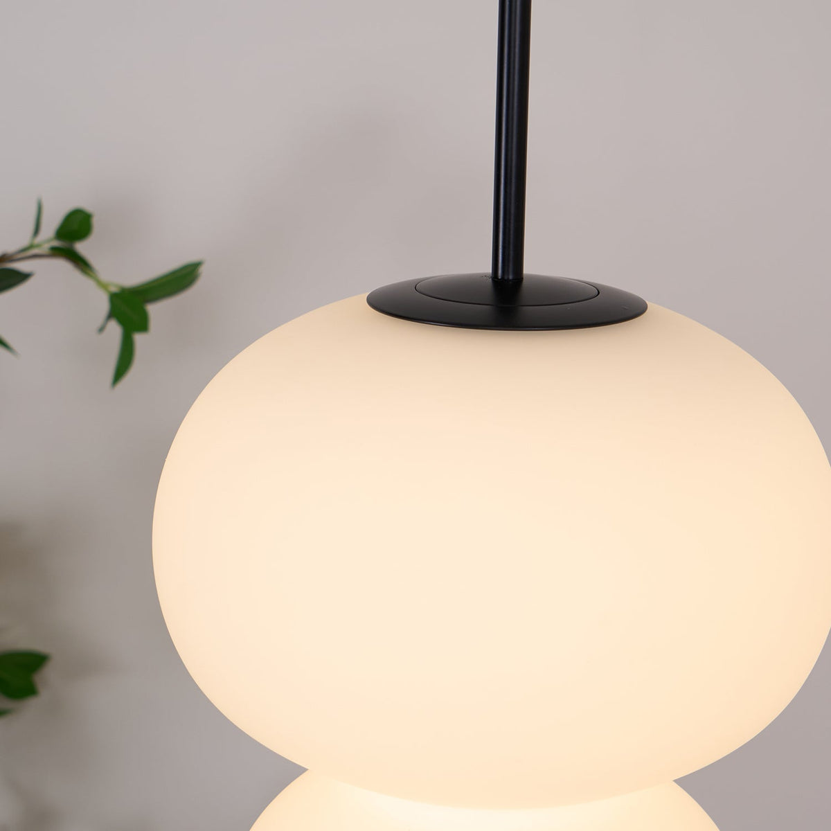 Xalt minimalistisk pendellampe i glas