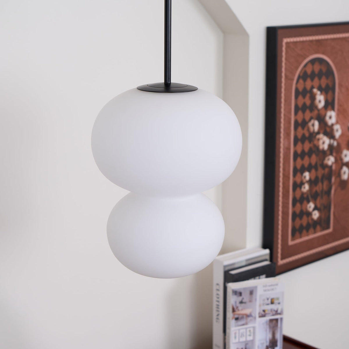 Xalt minimalistisk pendellampe i glas