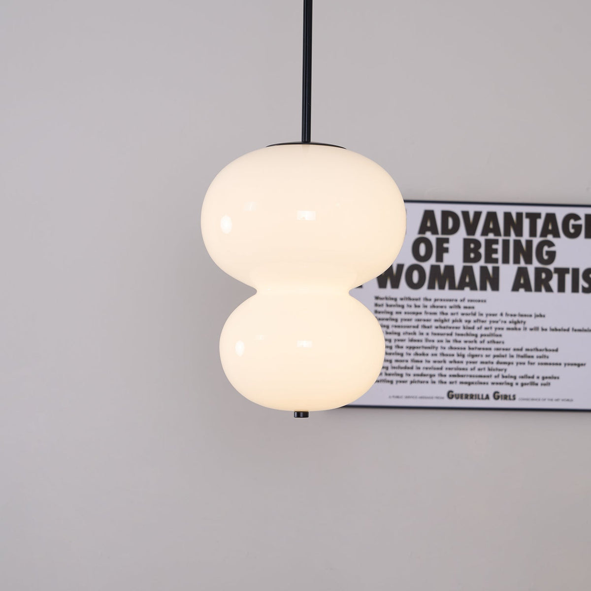 Xalt minimalistisk pendellampe i glas