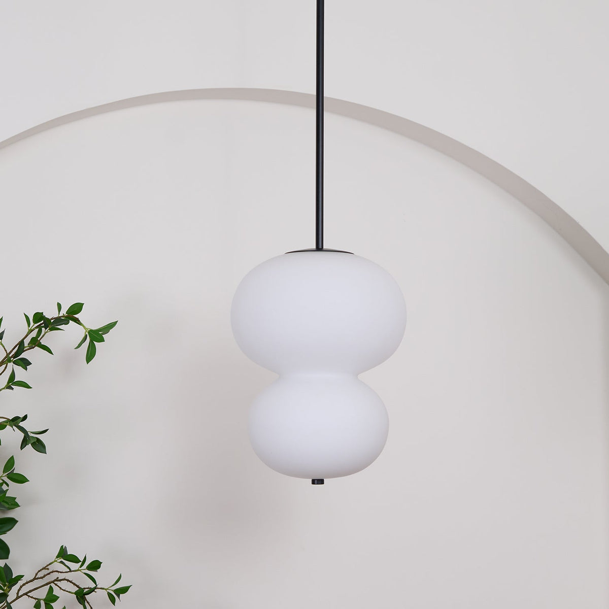 Xalt minimalistisk pendellampe i glas
