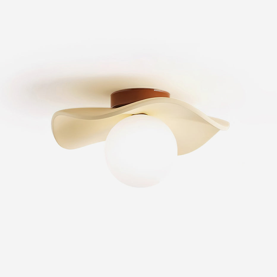 Bølgeformet loftslampe