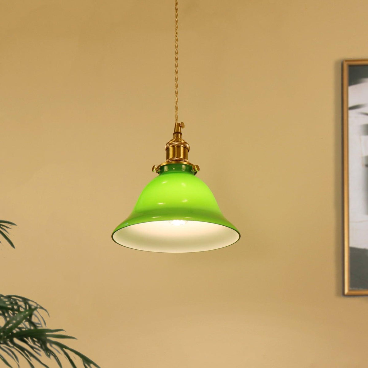Jovanth retro-pendellampa i mässing
