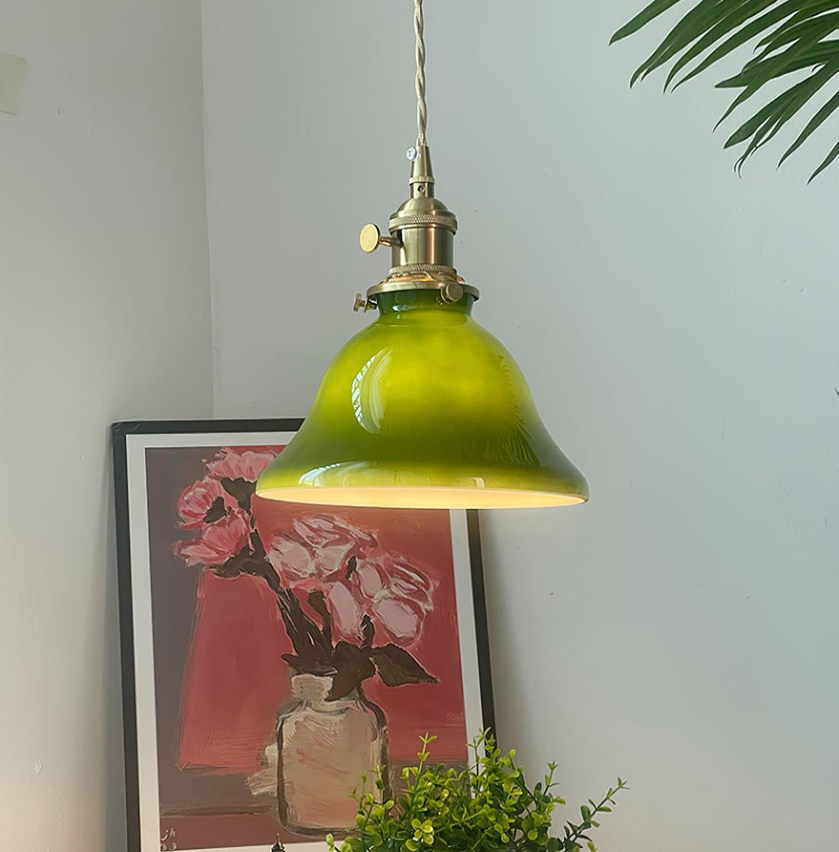 Jovanth retro-pendellampa i mässing