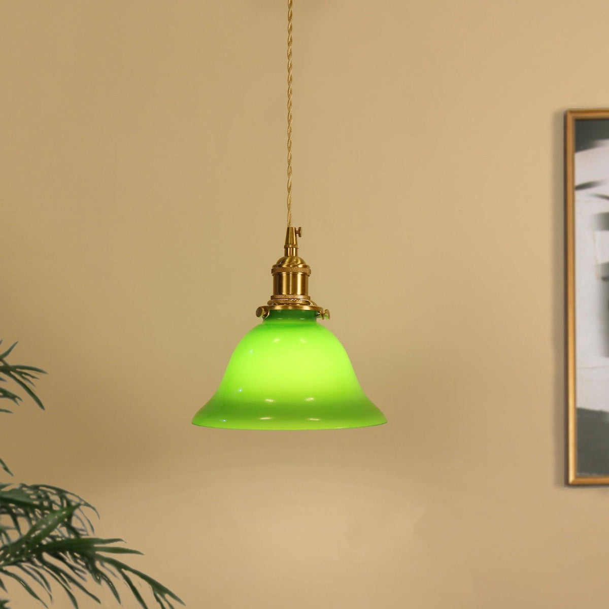 Jovanth retro-pendellampa i mässing